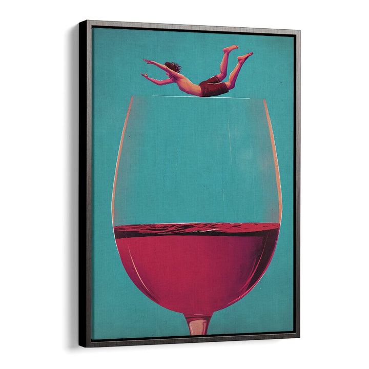 WINE DIVE BY ANDREAS MAGNUSSON, BAR POSTERS , BAR ART PRINTS