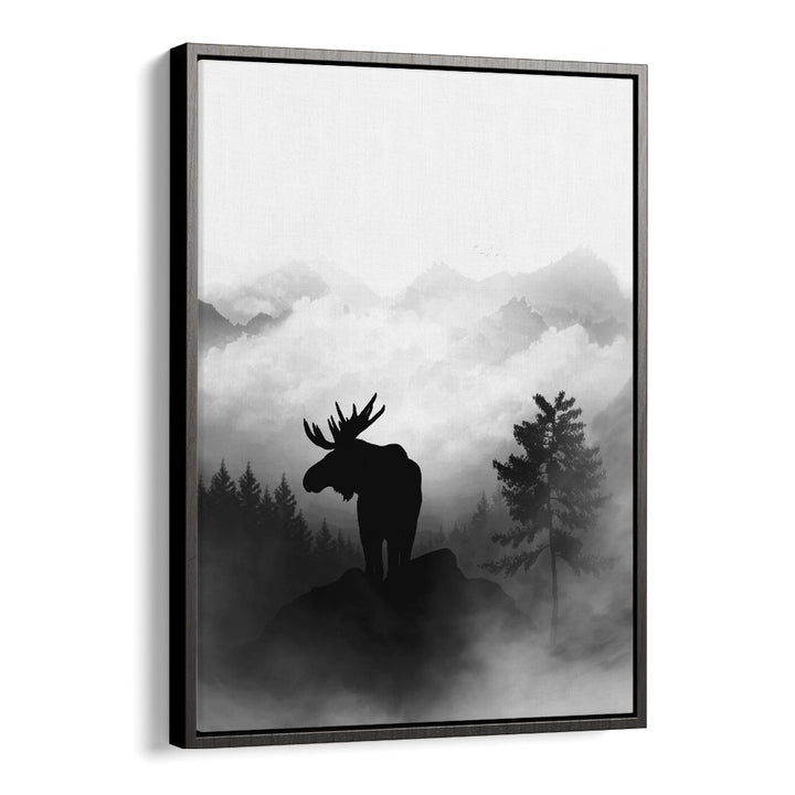 Ohara Koson painting - MOOSE BY GABRIELLA ROBERG by Asianmonk