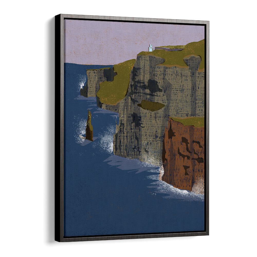 Stunning CLIFFS OF MOHER , BEACH PAINTINGS showcase rugged cliffs and serene waters, perfect for your art collection.
