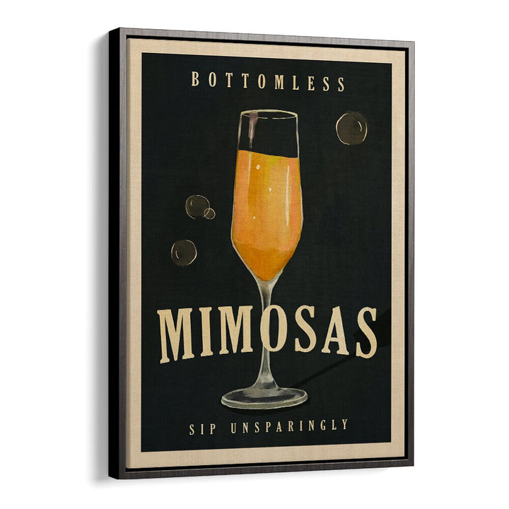 BOTTOMLESS MIMOSAS ART DECO COCKTAIL BAR ART BY THE WHISKEY GINGER , BAR POSTERS , BAR ART PRINTS