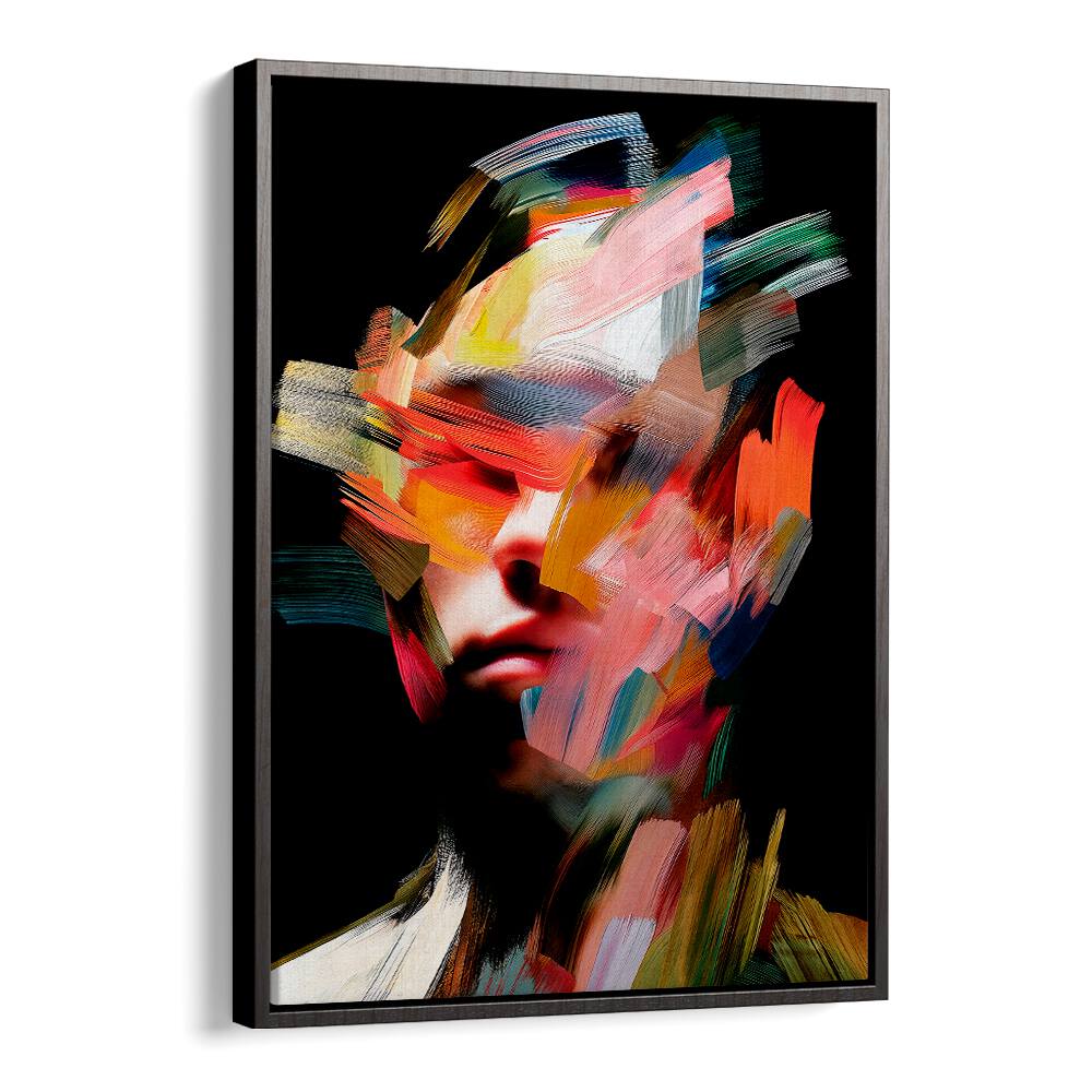 Vibrant colors and bold strokes define FACELESS VII, ABSTRACT PAINTINGS by Philippe HUGONNARD for modern art lovers.
