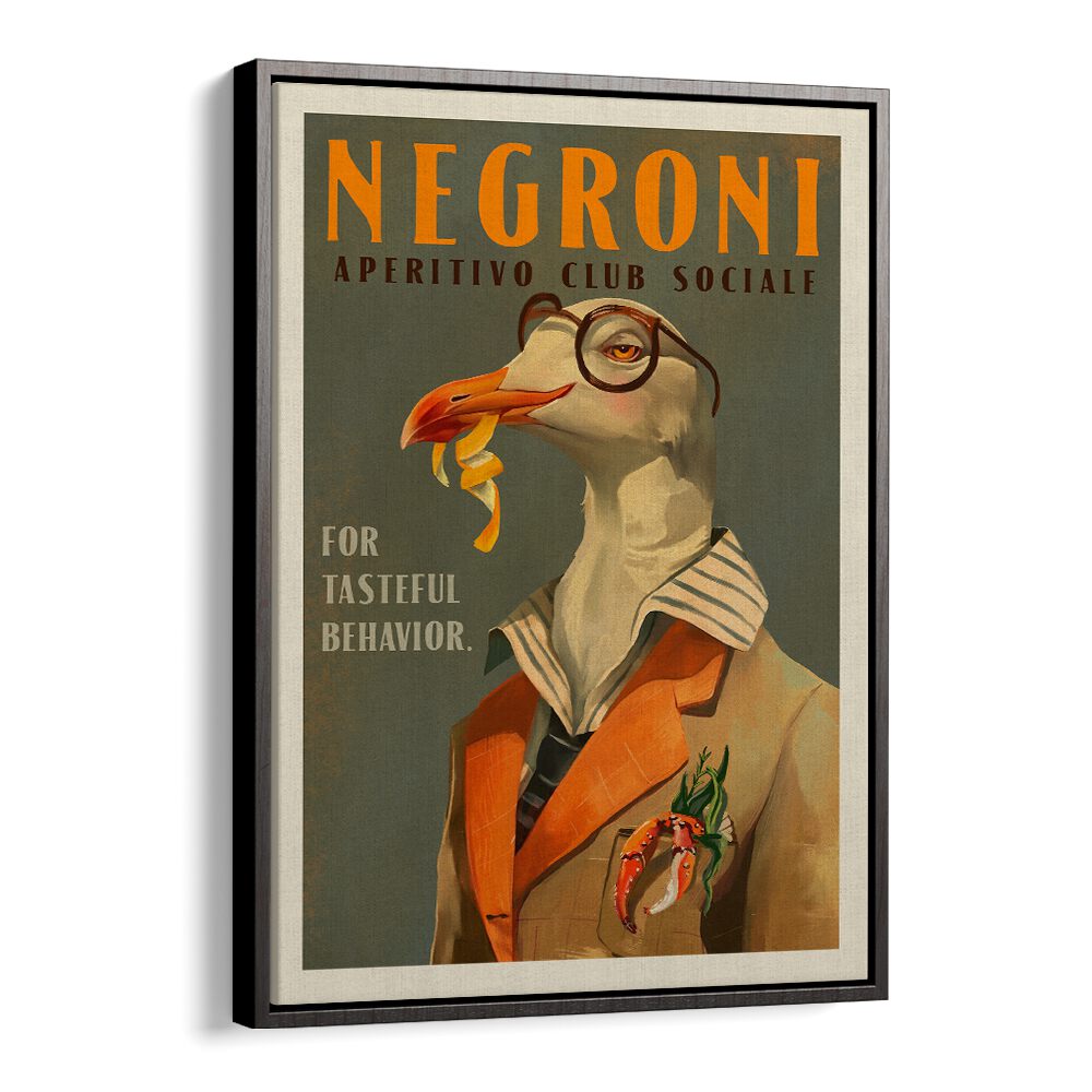 FANCY SEAGULL NEGRONI  , BAR & CAFE ART