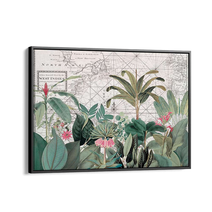 EXOTIC WILDLIFE MAP I BY ANDREA HAASE , WILDLIFE POSTERS, WILDLIFE PAINTINGS