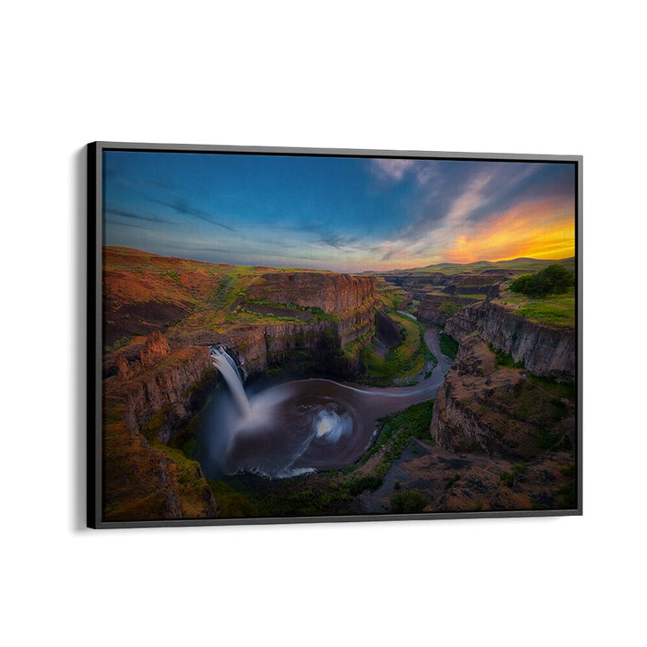 SUNSET AT PALOUSE FALLS BY MICHAEL ZHENG , LANDSCAPE PHOTO PRINTS