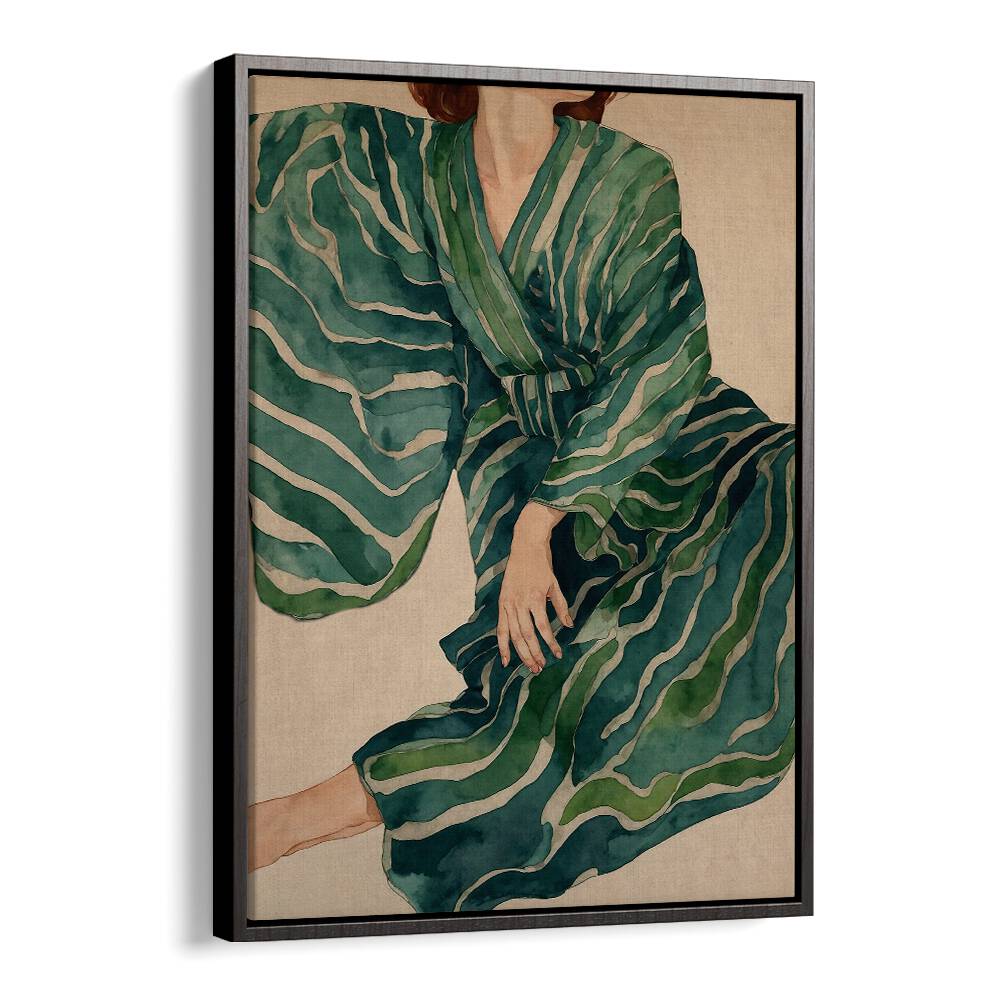Elegant Figurative Woman No.II, portraits showcasing vibrant colors and femininity, perfect for your art collection.