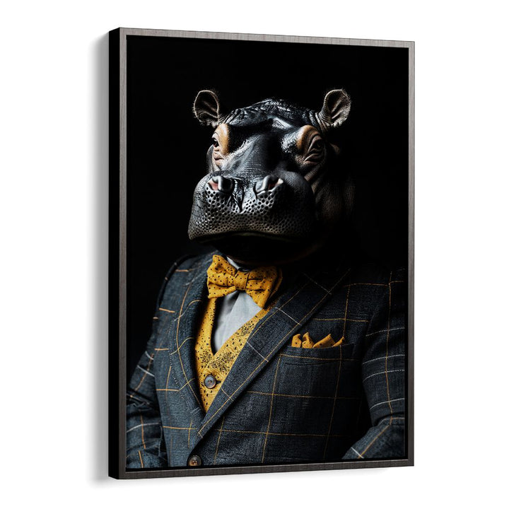 WILD SUITS - HIPPOPOTAMUS , ANIMAL PAINTINGS