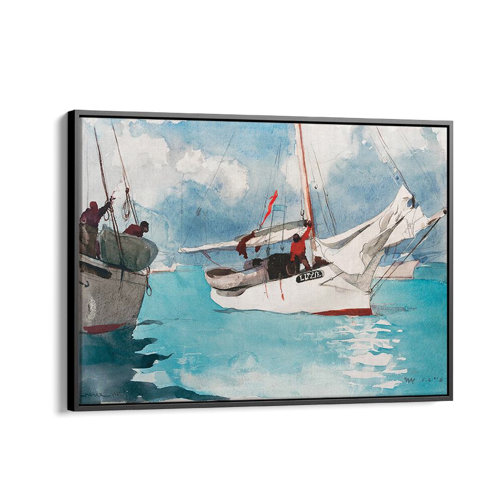 FISHING BOATS, KEY WEST (1903) , VINTAGE PAINTINGS