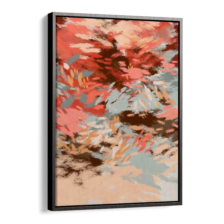 Vibrant hues in AUTUMN SHADOWS I, ABSTRACT PAINTINGS evoke the warmth of autumn, perfect for seasonal decor.