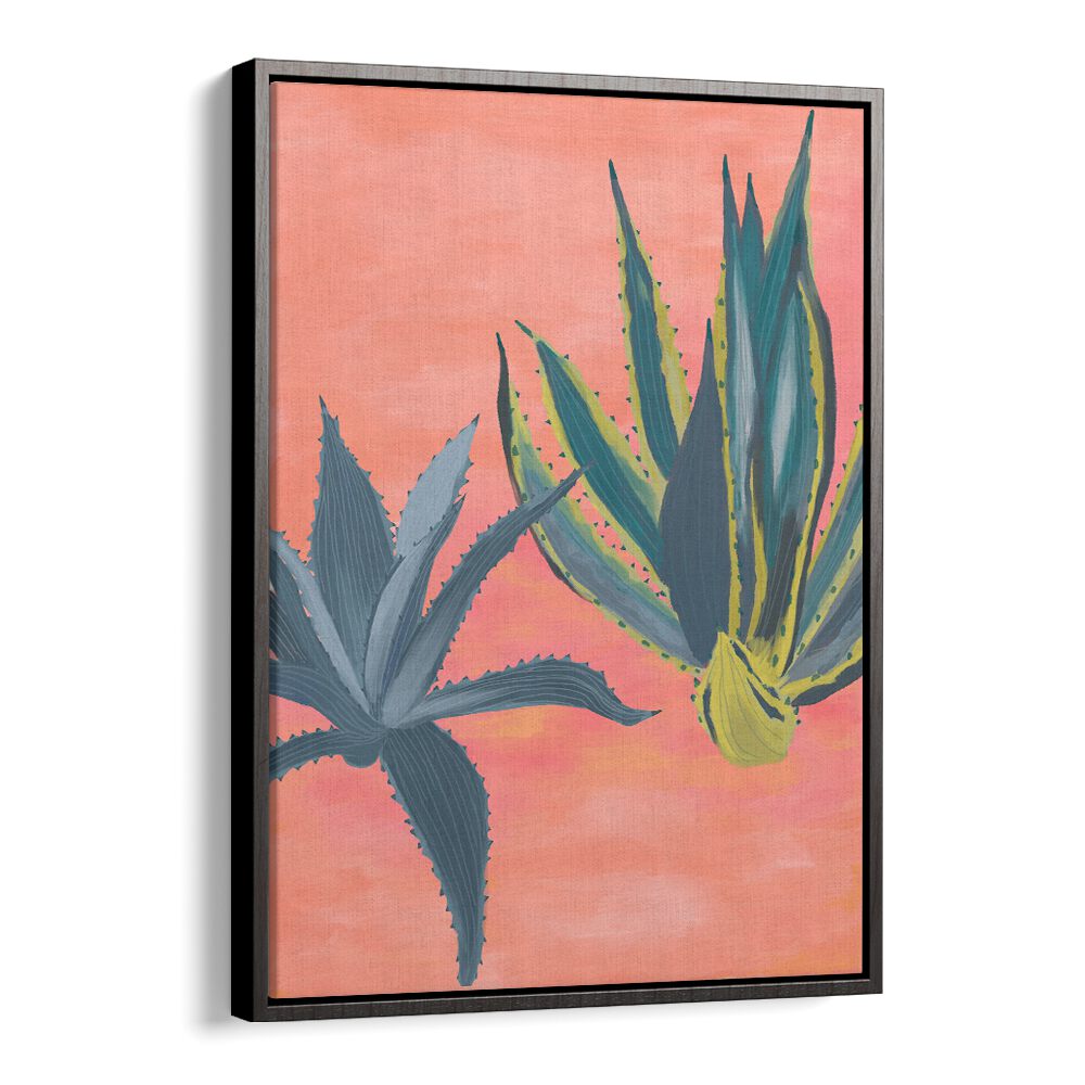 PINK CORAL CACTI , FLORAL FLOWER PAINTINGS