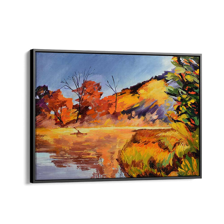 KAYAK AND ORANGE TREES , LANDSCAPE PAINTINGS