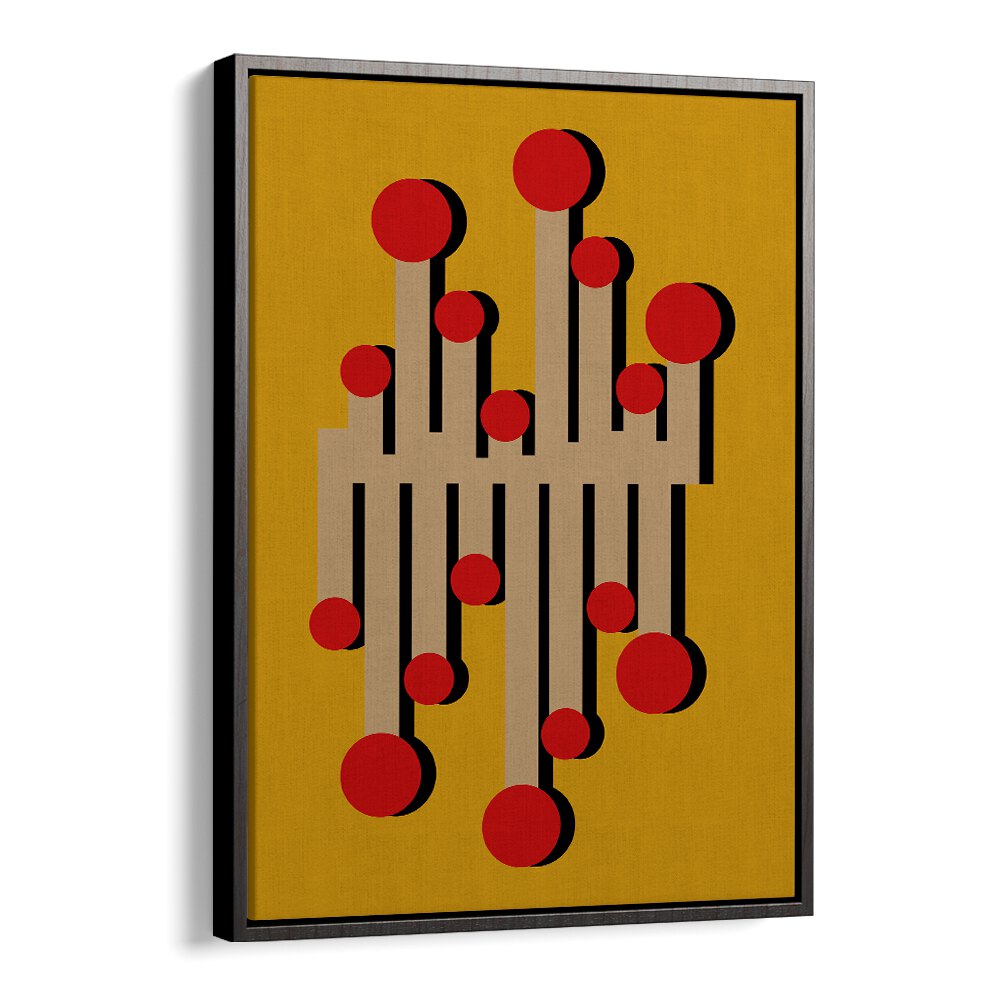 THE 1968 TELEPHONIST MUSTARD , GEOMETRIC ART PRINTS