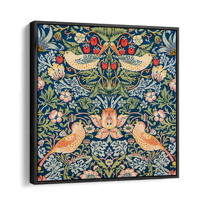 STRAWBERRY THIEF PATTERN (1883) , WILLIAM MORRIS PAINTINGS , ARTWORKS BY WILLIAM MORRIS