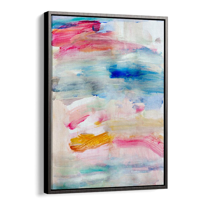 Vibrant colors blend in "THE VIEW FROM UP HERE, ABSTRACT PAINTINGS," perfect for modern decor.