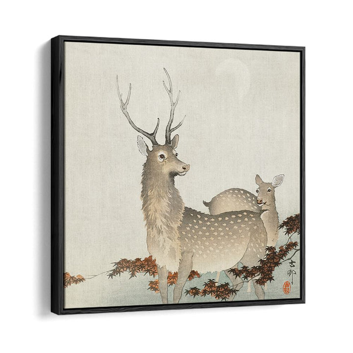 COUPLE OF DEERS (1900 - 1930)  , JAPANESE PAINTINGS , JAPANESE ART PRINTS