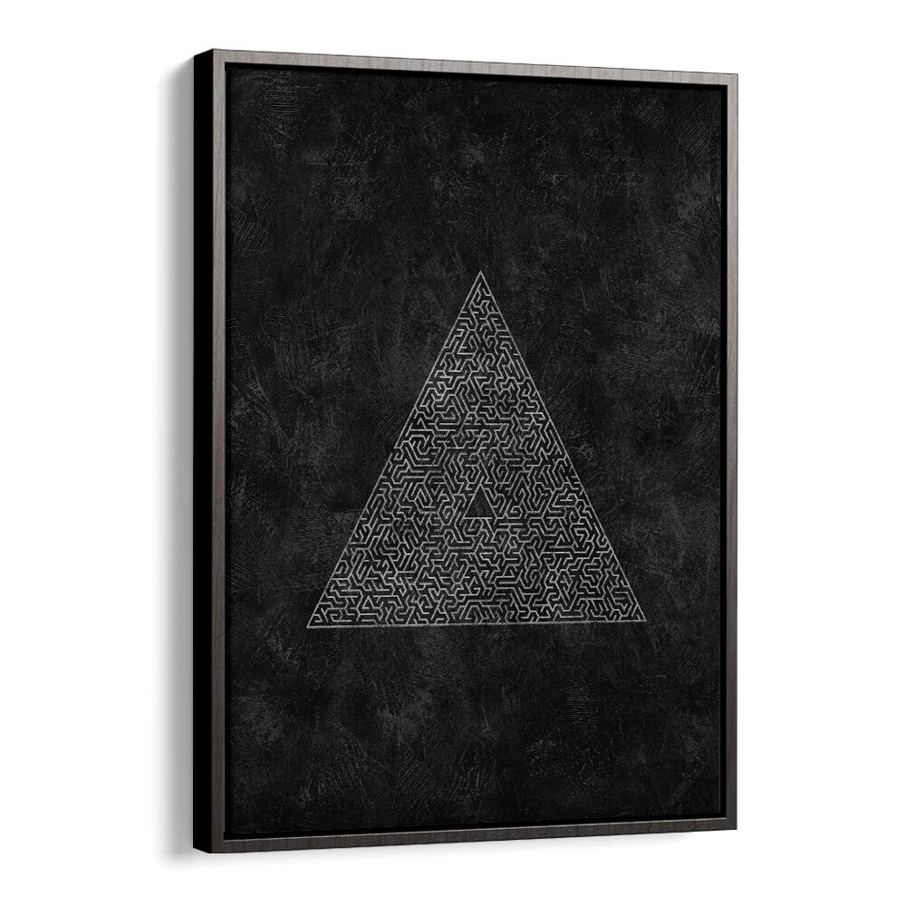 Pyramid Maze Escape, geometric art prints featuring intricate patterns and modern design, perfect for contemporary decor.
