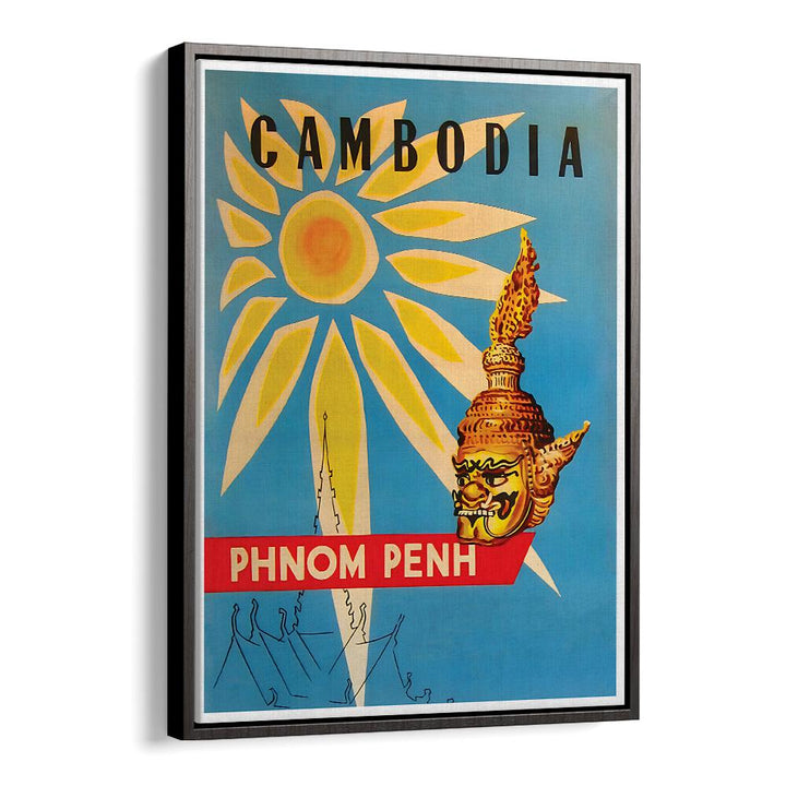 Explore the allure of CAMBODIA with our VINTAGE TRAVEL POSTERS featuring iconic Phnom Penh designs.