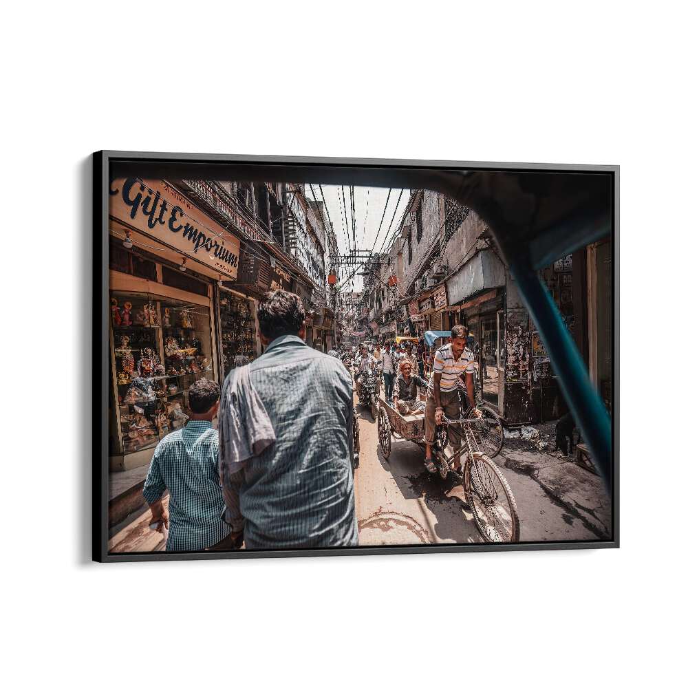 ABSTRACT painting - RUSH HOUR IN OLD DELHI by Asianmonk