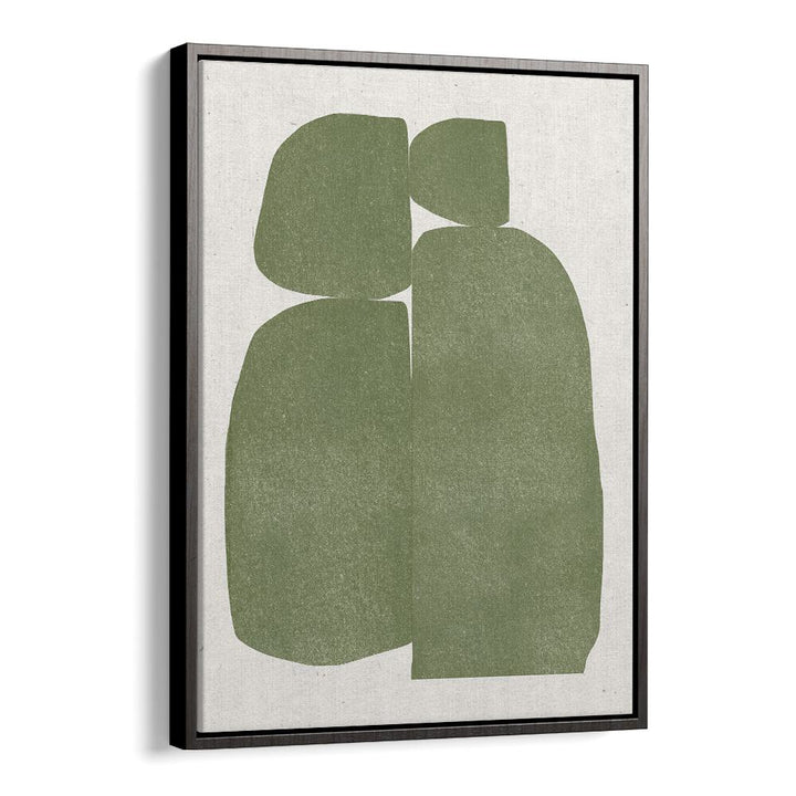 GREEN STONES COMPOSITION , ABSTRACT PAINTINGS