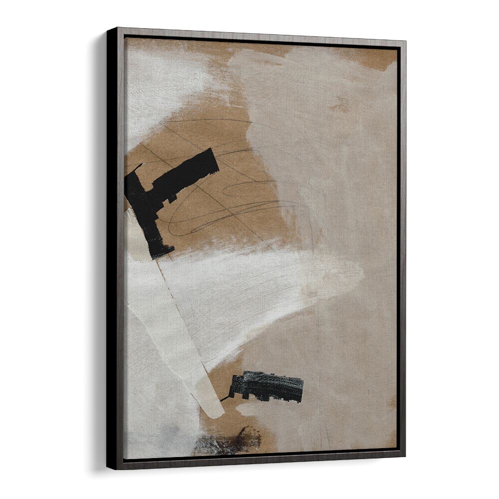 Stunning TRUCE, ABSTRACT PAINTINGS featuring bold black shapes on a textured backdrop, perfect for transforming any space.