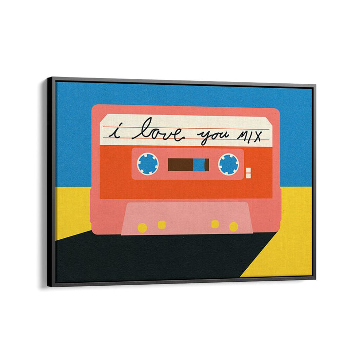 Colorful I LOVE YOU MIXTAPE, MOVIE POSTERS featuring a retro cassette design, perfect for expressing love and memories.