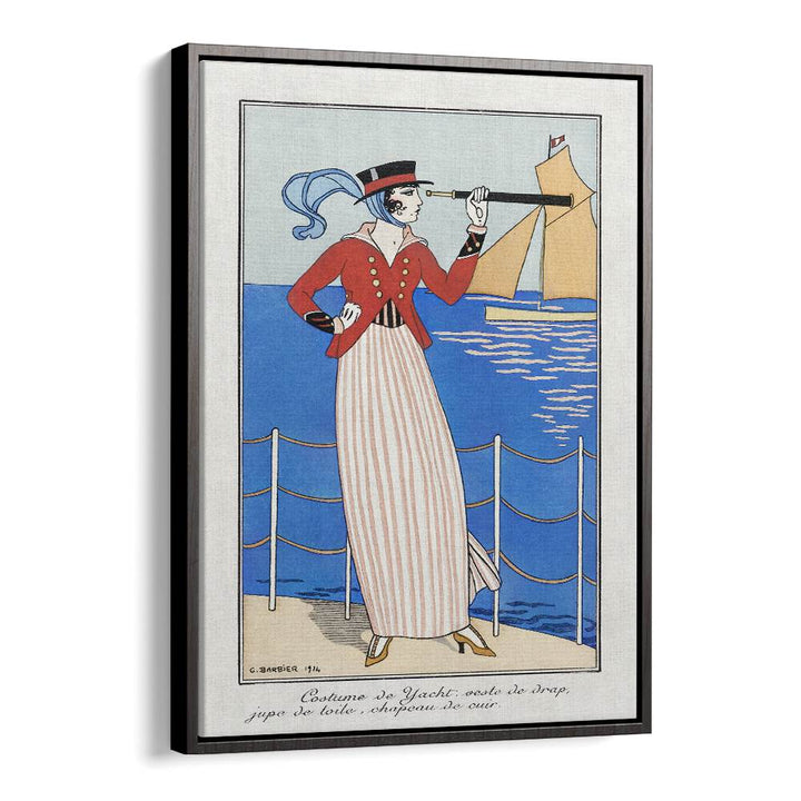 COSTUMES PARISIENS: COSTUME DE YACHT (1914) , VINTAGE PAINTINGS