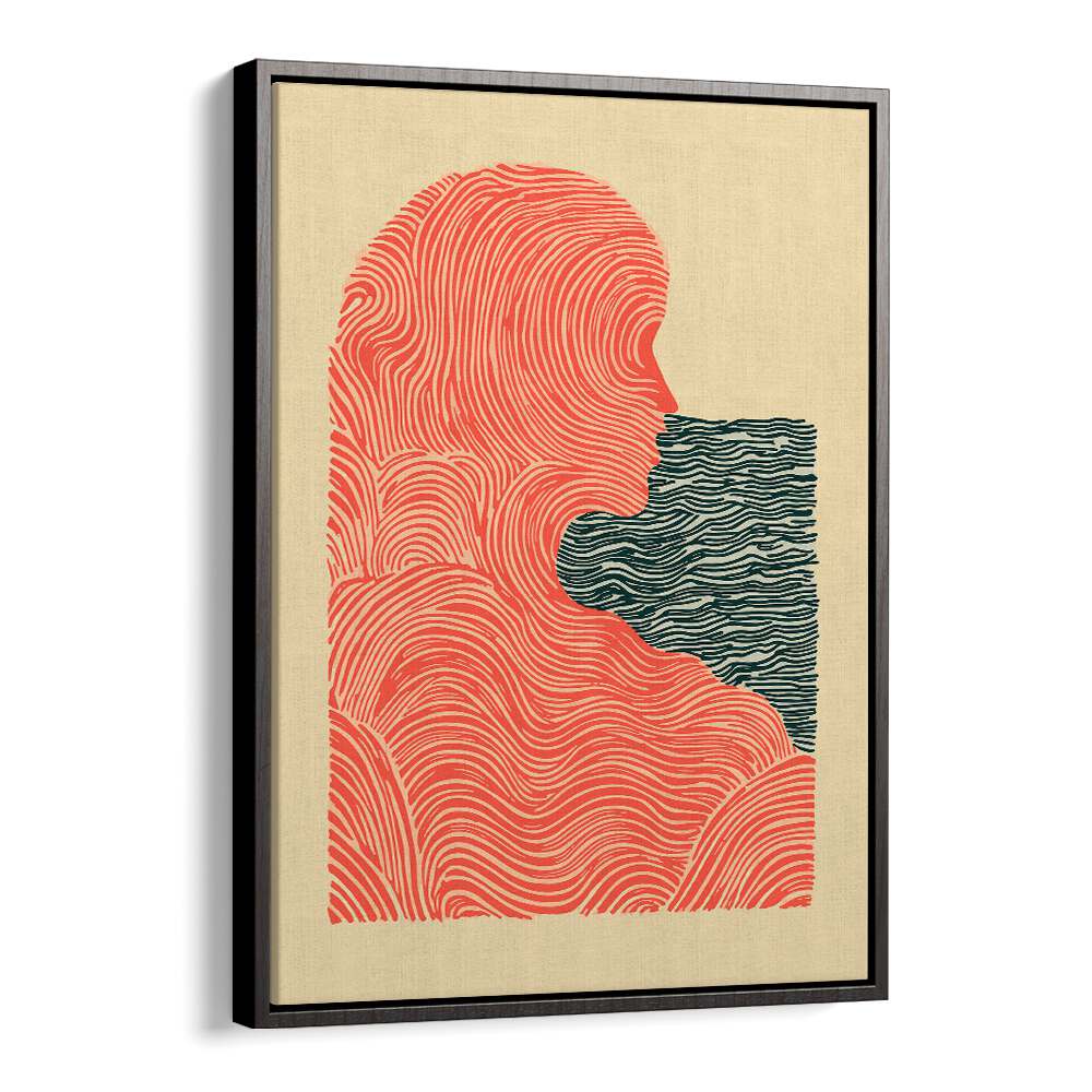 SHE AND THE SEA , PORTRAITS & FIGURATIVE ILLUSTRATIONS