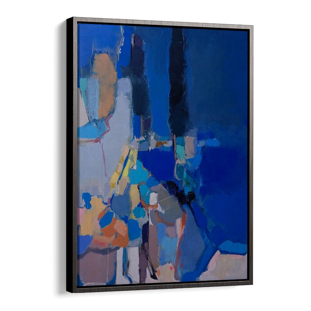 Vibrant BLUE BLUE DAY, ABSTRACT PAINTINGS showcasing bold colors and dynamic forms for your artistic space.