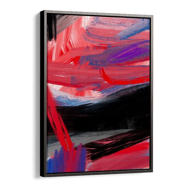 Vibrant RED AND BLACK ABSTRACTION, ABSTRACT PAINTINGS adding contemporary flair to elevate any space beautifully.