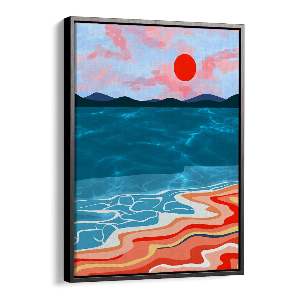 Vibrant COASTAL HUES, BEACH PAINTINGS capture serene ocean beauty, perfect for enhancing any home decor.