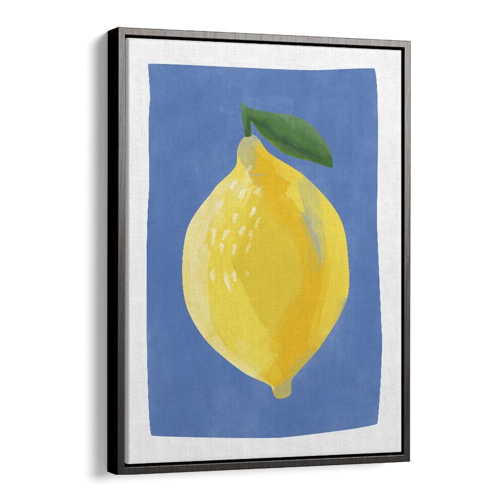 YELLOW LEMON BY ELENA RISTOVA, KITCHEN ART PAINTINGS