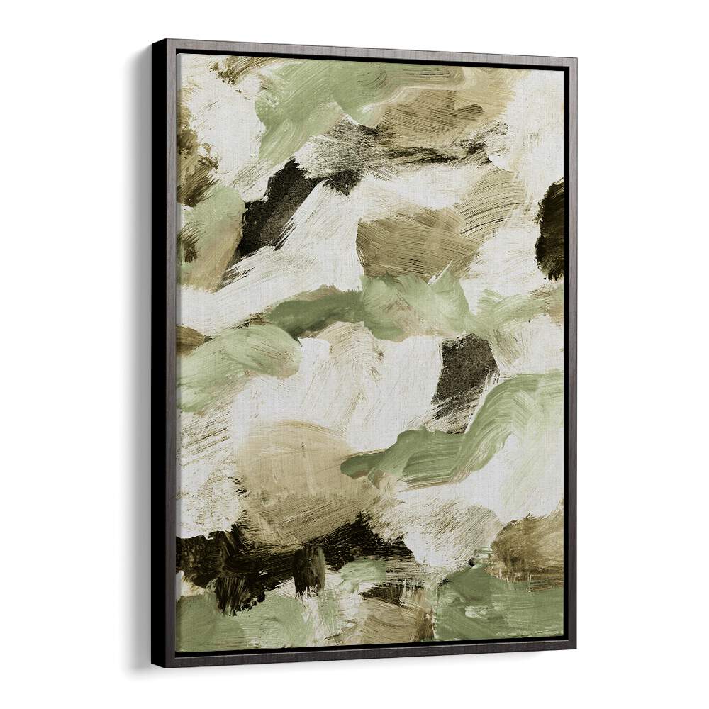 Abstract Painting VI Green features calming shades of green, perfect for enhancing modern home decor. ABSTRACT PAINTINGS.