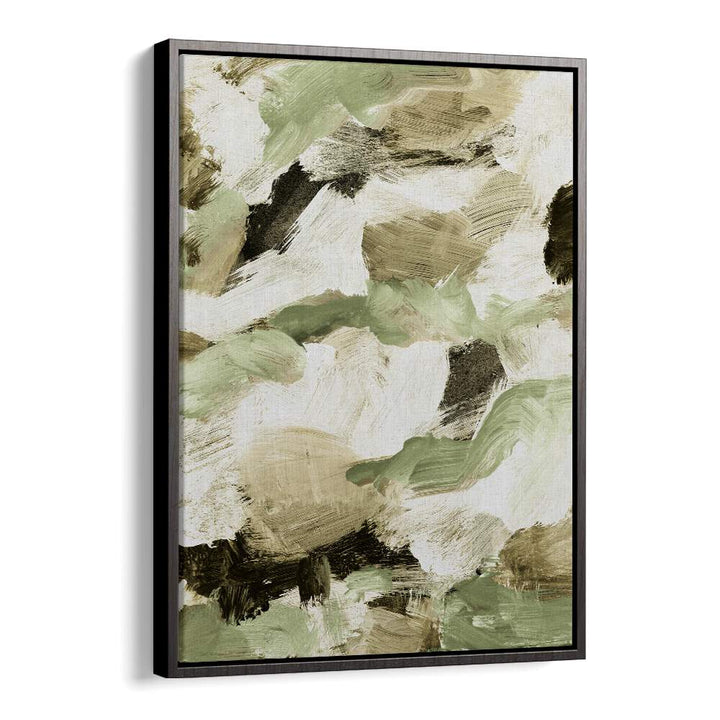 Abstract Painting VI Green features calming shades of green, perfect for enhancing modern home decor. ABSTRACT PAINTINGS.