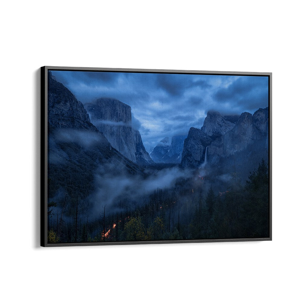 Serene Blue Hour Yosemite landscape captured in stunning photography prints, showcasing nature's enchanting beauty.
