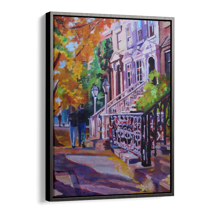 AUTUMN STROLL , LANDSCAPE PAINTINGS