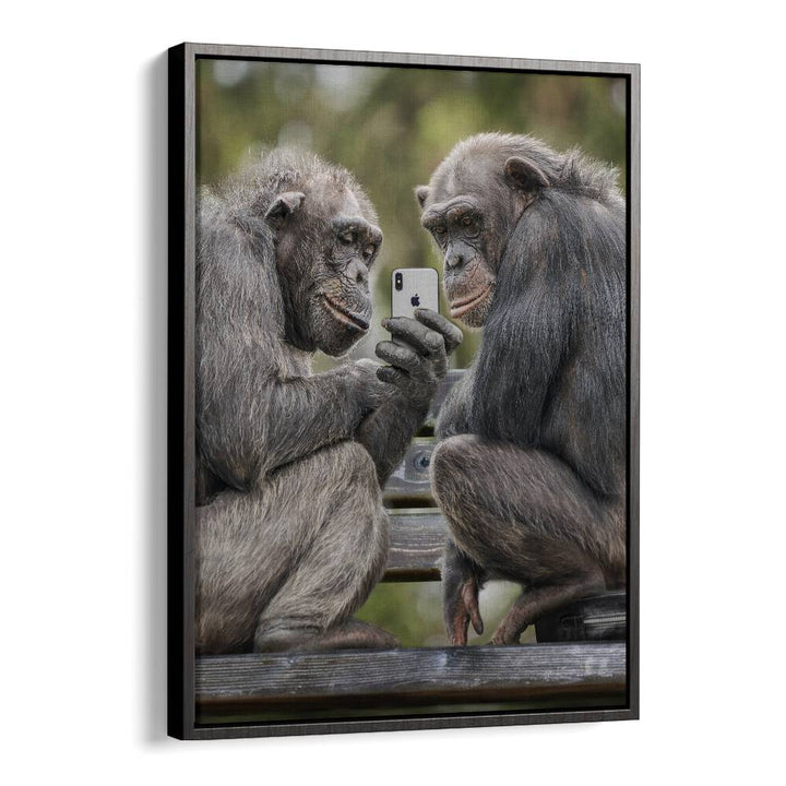 ABSTRACT painting - MONKEY PHONE by Asianmonk