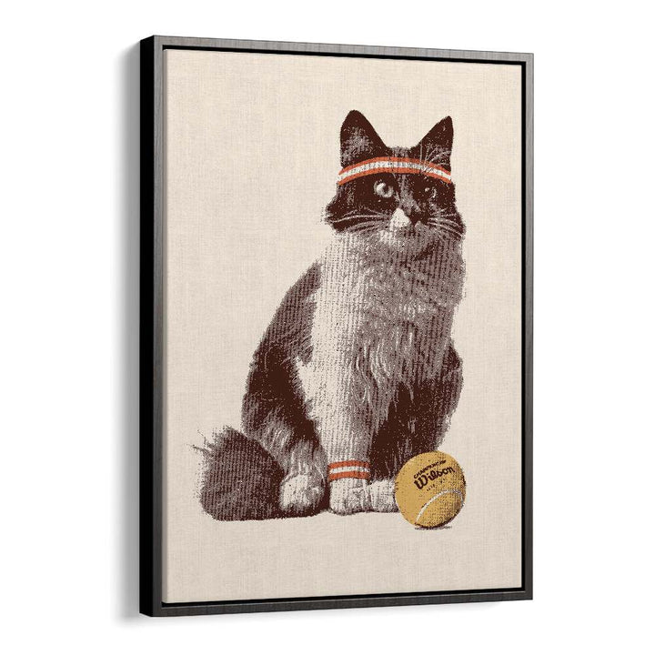 CHAT TENNIS BY FLORENT BODART, WILDLIFE ART PRINTS