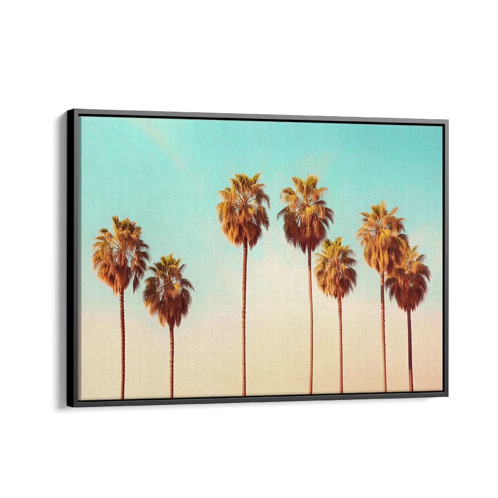 Vibrant HOLLYWOOD PALMS, BEACH PAINTINGS showcasing lush palm trees, perfect for your tropical home decor.