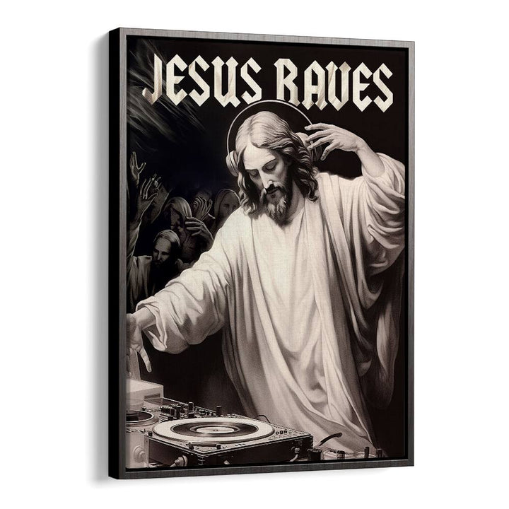 JESUS RAVES BY DIKHOTOMY , ALTERED ART PRINTS