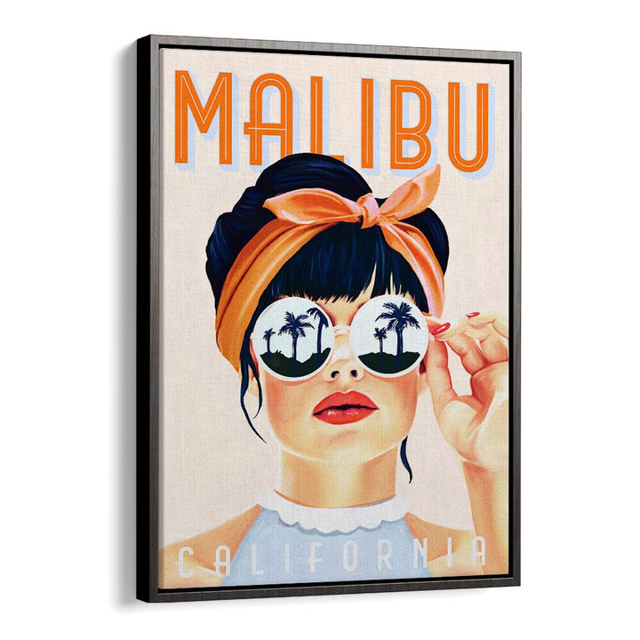 MALIBU POSTER I BY THE WHISKEY GINGER , WOMEN ILLUSTRATION PAINTINGS