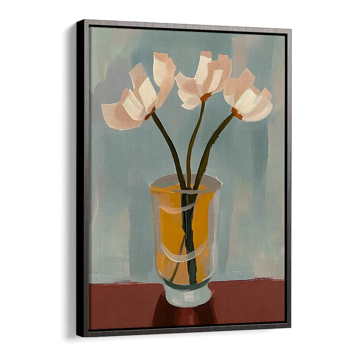 FLOWER IN A VASE I features elegant blooms in a chic glass vase, perfect for enhancing your home decor.