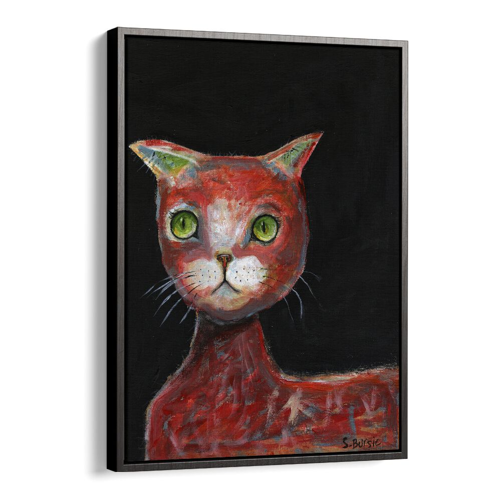 Vintage painting - RED CAT by Asianmonk