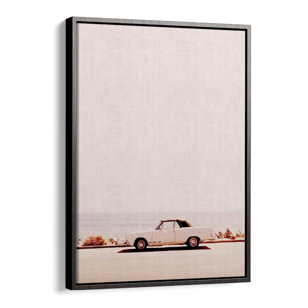 Stylish CALIFORNIA COAST, CAR POSTERS featuring a classic car against a serene coastal backdrop. Perfect for decor.