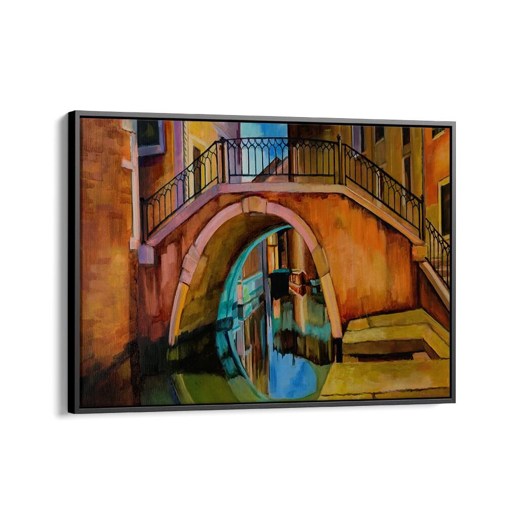 VENETIAN BRIDGE , LANDSCAPE PAINTINGS