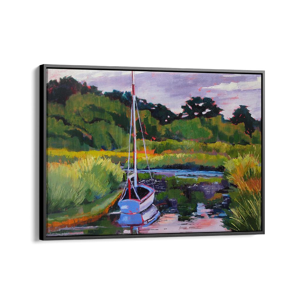 BOAT IN PLEASANT BAY , BEACH PAINTINGS