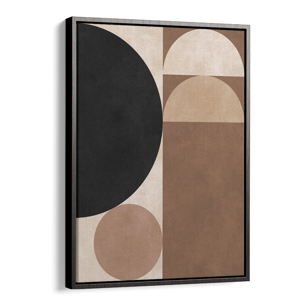 BROWN GEOMETRY VI , ABSTRACT PAINTINGS , ABSTRACT ART PRINTS