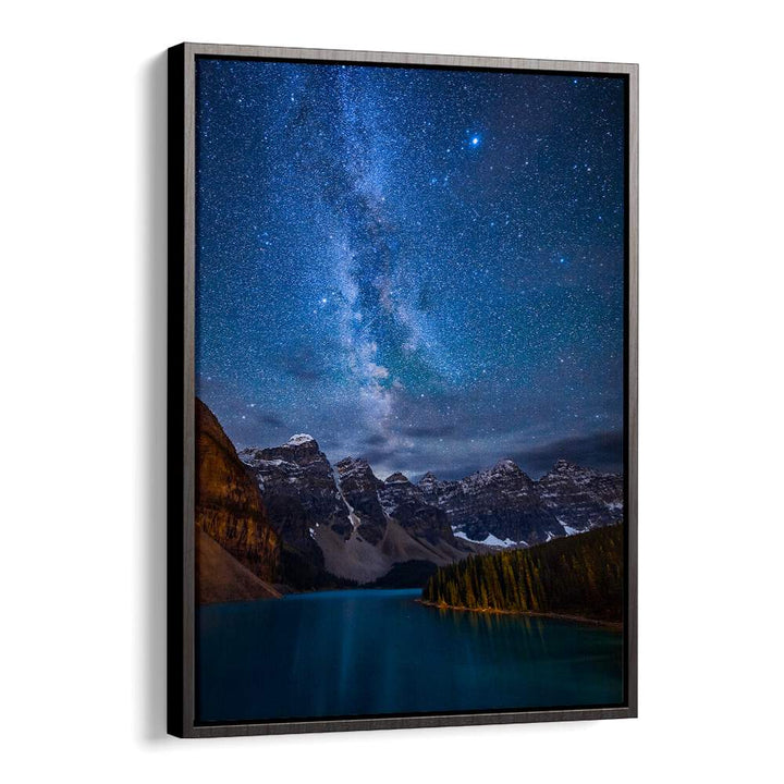 MORAINE LAKE UNDER THE NIGHT SKY , LANDSCAPE PHOTO PRINTS