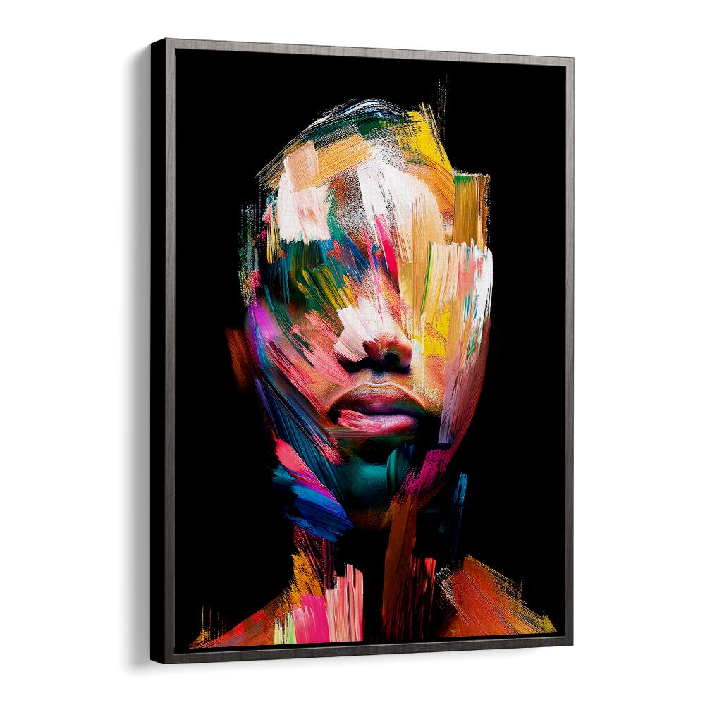 Colorful and striking, FACELESS XII, ABSTRACT PAINTINGS by Philippe HUGONNARD captures bold expression and style.