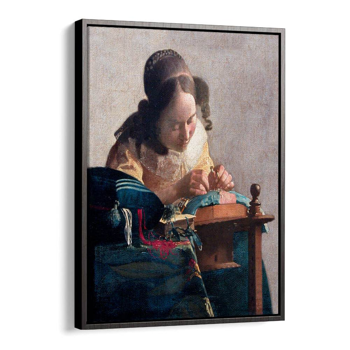 THE LACEMAKER (CA.1669–1671) BY JOHANNES VERMEER, VINTAGE PAINTINGS