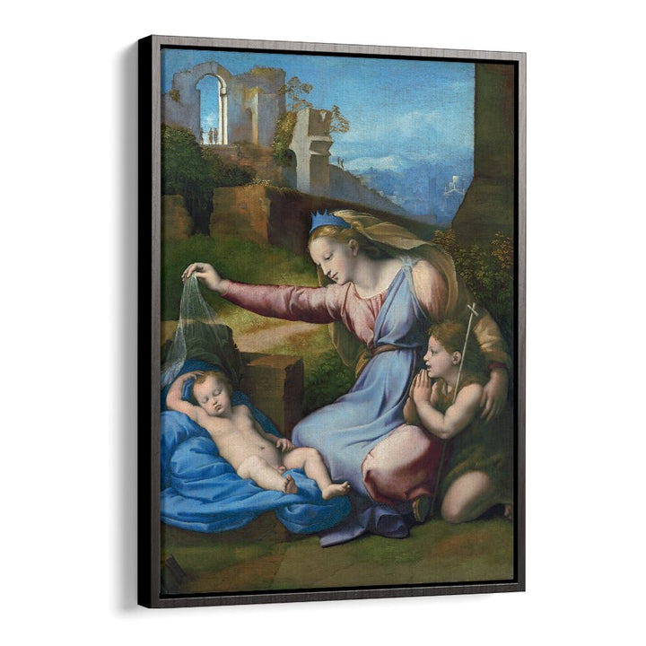 MADONNA WITH THE BLUE DIADEM (1510-1512) BY RAPHAEL RAFFAELLO , VINTAGE PAINTINGS