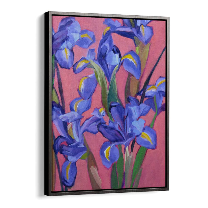 IRISES IV ,  FLORAL FLOWER PAINTINGS